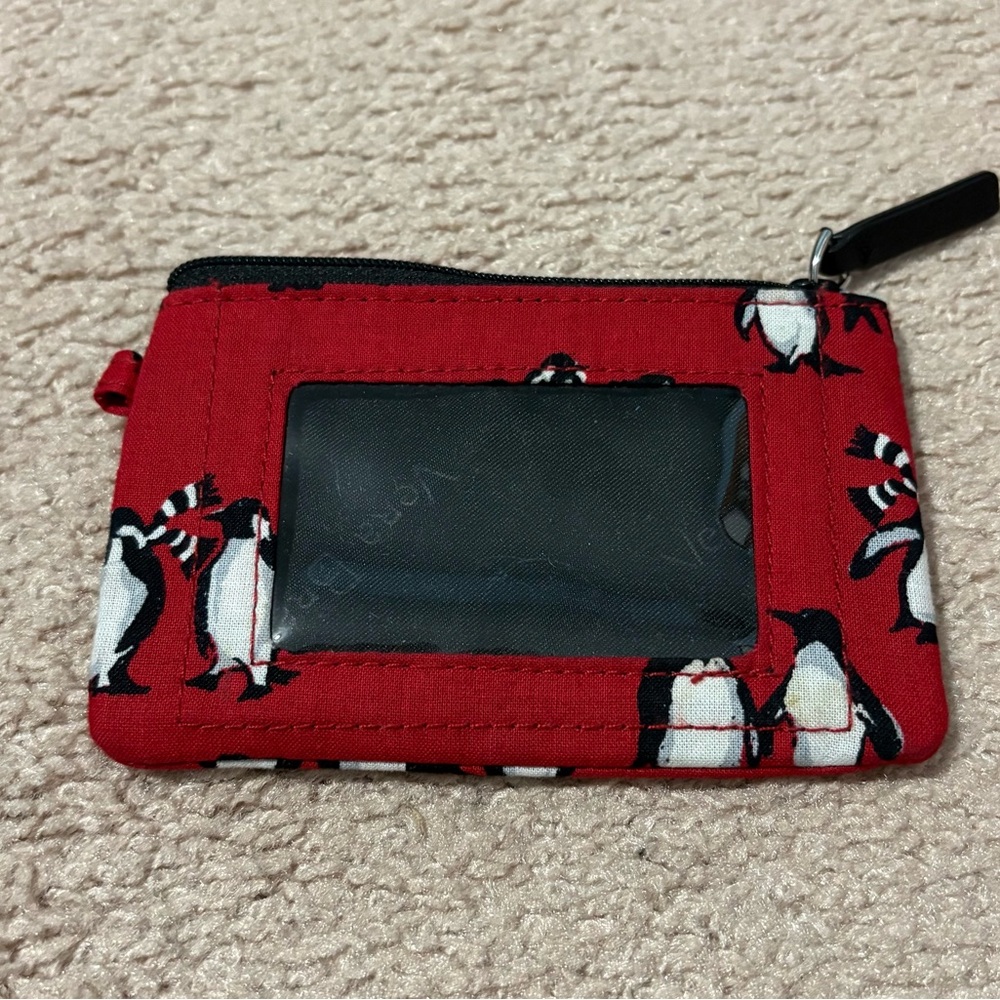 Vera Bradley Red Penguin Print Tote - Picture 7 of 9